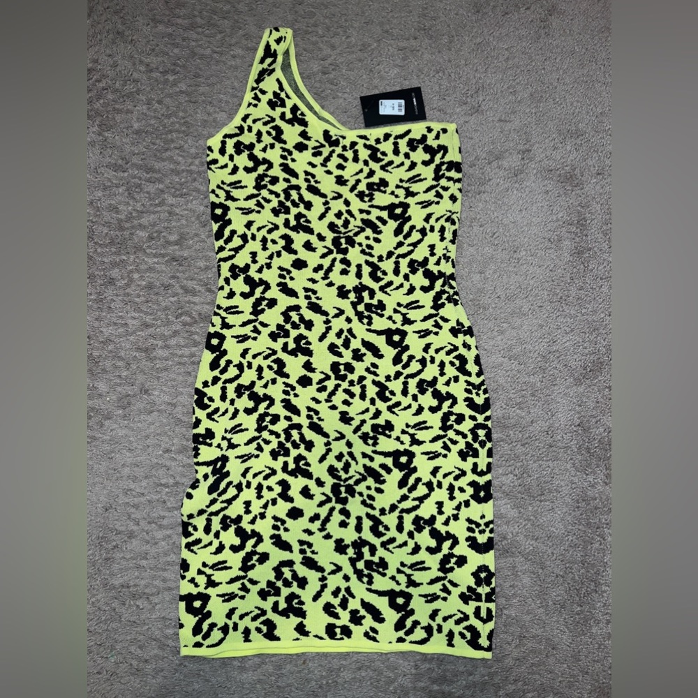 Fashion Nova Knit Leopard Print Dress